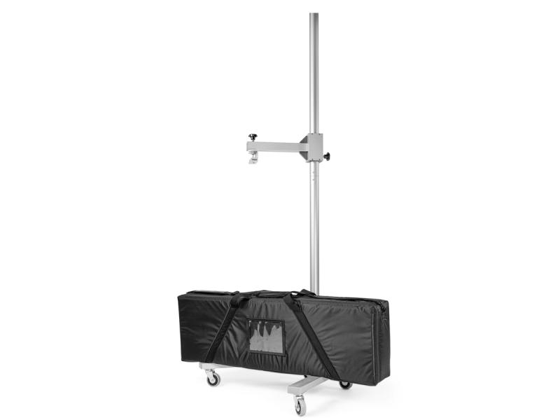 Trolley stand light with simplified fixing element